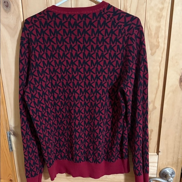 Michael Kors Women's Sweater in Red and Black Pattern - Picture 3 of 4